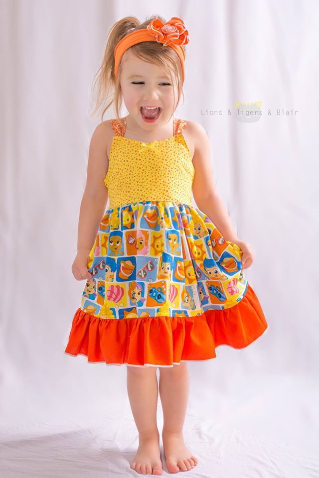Girls Berry Patch Dress Pattern - Ellie and Mac, Digital (PDF) Sewing Patterns | USA, Canada, UK, Australia