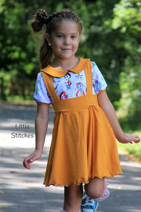 Girl's Be Smart Jumper Pattern - Ellie and Mac, Digital (PDF) Sewing Patterns | USA, Canada, UK, Australia