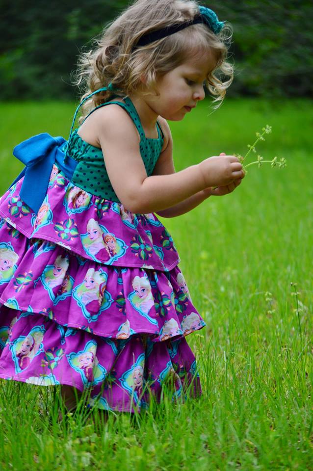 Girl's Be Spontaneous Dress Pattern - Ellie and Mac, Digital (PDF) Sewing Patterns | USA, Canada, UK, Australia