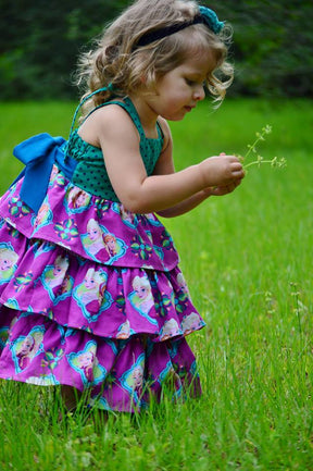 Girl's Be Spontaneous Dress Pattern - Ellie and Mac, Digital (PDF) Sewing Patterns | USA, Canada, UK, Australia