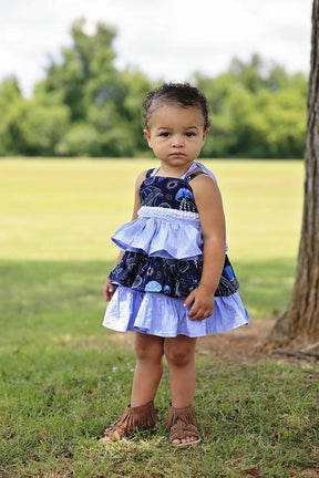 Girl's Be Spontaneous Dress Pattern - Ellie and Mac, Digital (PDF) Sewing Patterns | USA, Canada, UK, Australia