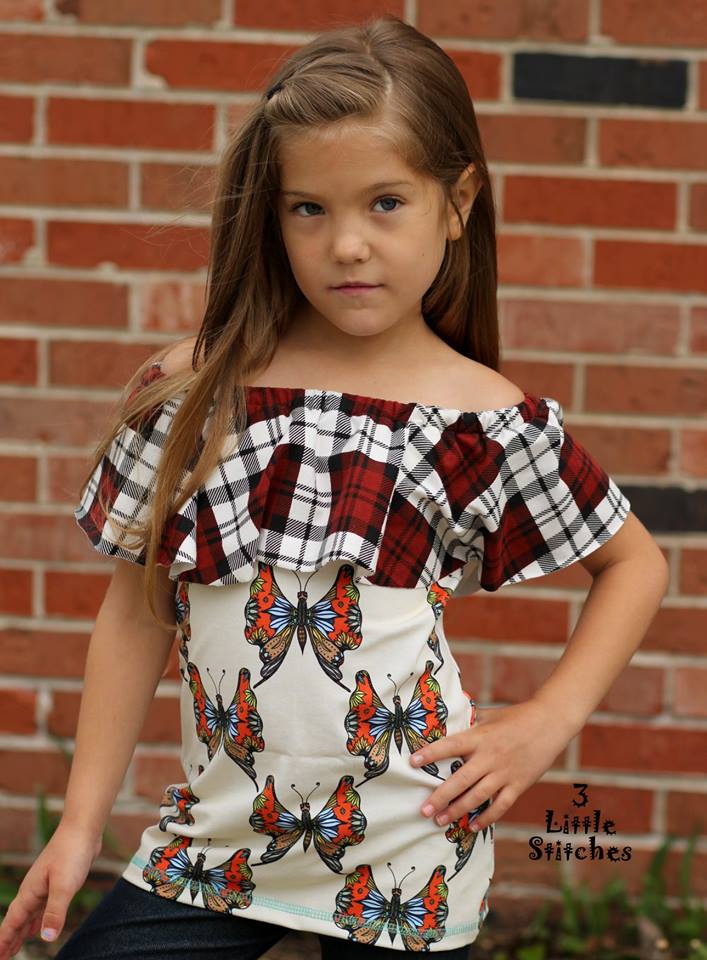 Girl's Be The Leader Top & Romper Pattern - Ellie and Mac, Digital (PDF) Sewing Patterns | USA, Canada, UK, Australia