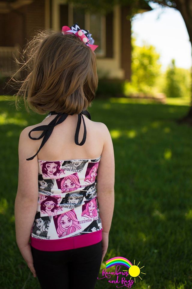 Girl's Be Trendy Halter Top Pattern - Ellie and Mac, Digital (PDF) Sewing Patterns | USA, Canada, UK, Australia