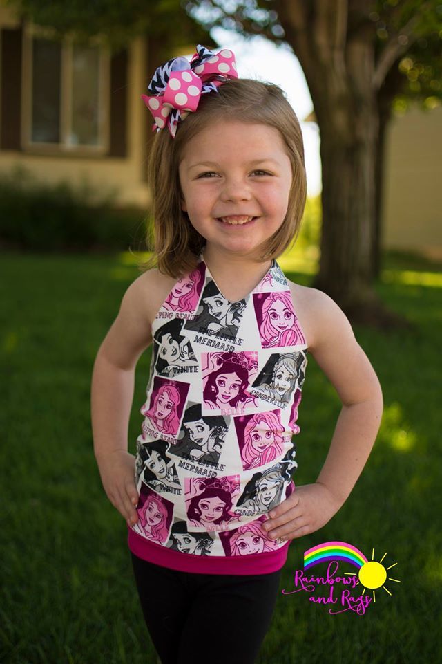 Girl's Be Trendy Halter Top Pattern - Ellie and Mac, Digital (PDF) Sewing Patterns | USA, Canada, UK, Australia