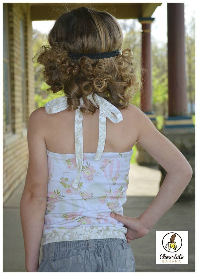 Girl's Be Trendy Halter Top Pattern - Ellie and Mac, Digital (PDF) Sewing Patterns | USA, Canada, UK, Australia