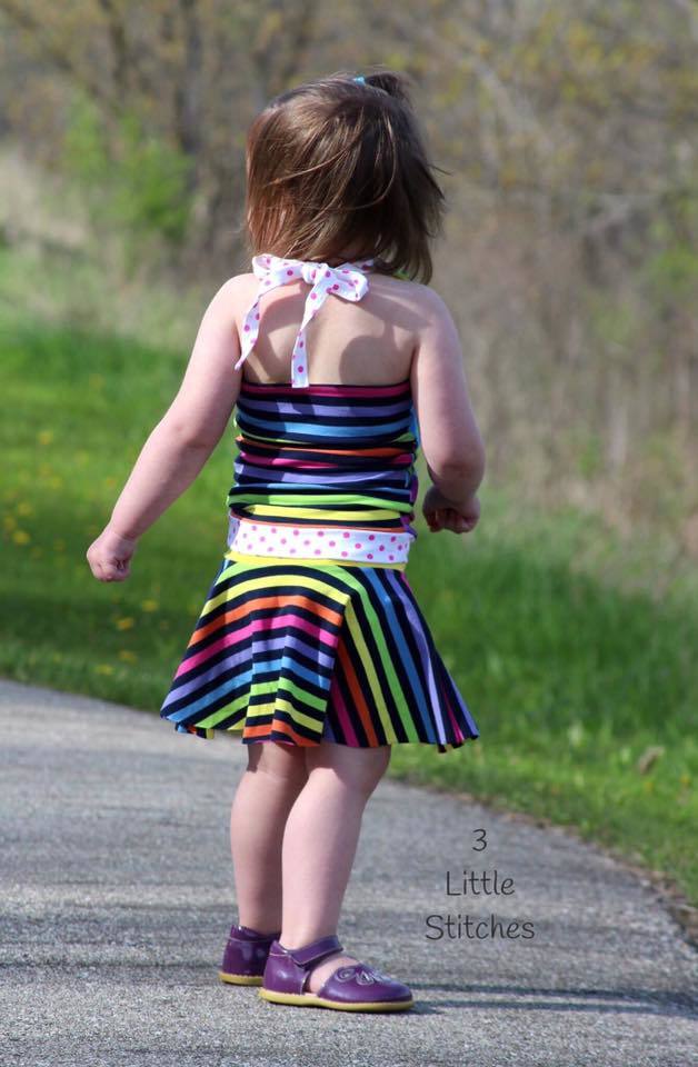Girl's Be Trendy Halter Top Pattern - Ellie and Mac, Digital (PDF) Sewing Patterns | USA, Canada, UK, Australia