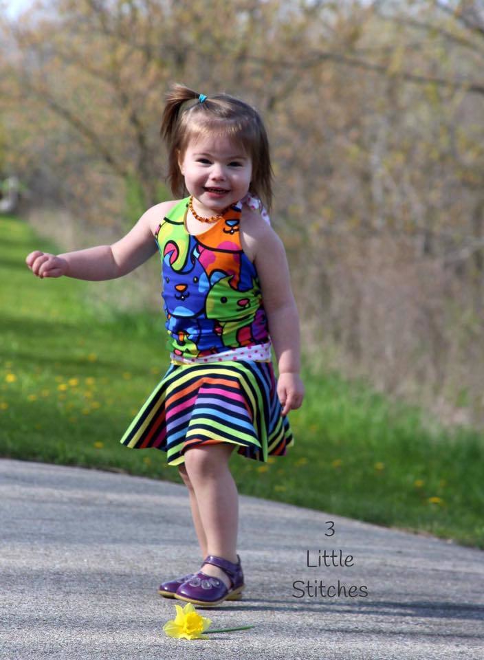 Girl's Be Trendy Halter Top Pattern - Ellie and Mac, Digital (PDF) Sewing Patterns | USA, Canada, UK, Australia