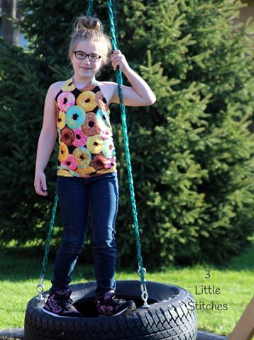 Girl's Be Trendy Halter Top Pattern - Ellie and Mac, Digital (PDF) Sewing Patterns | USA, Canada, UK, Australia