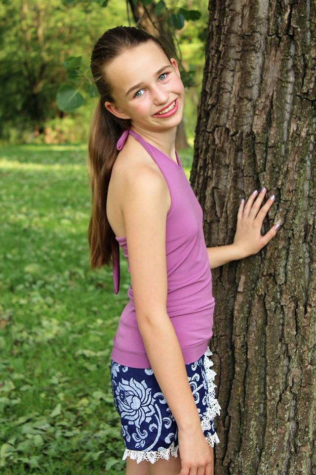 Girl's Be Trendy Halter Top Pattern - Ellie and Mac, Digital (PDF) Sewing Patterns | USA, Canada, UK, Australia
