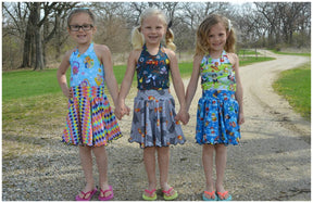 Girl's Be Unstoppable Dress Pattern - Ellie and Mac, Digital (PDF) Sewing Patterns | USA, Canada, UK, Australia