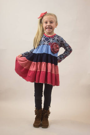 Girl's Boho Twirl Top Pattern - Ellie and Mac, Digital (PDF) Sewing Patterns | USA, Canada, UK, Australia