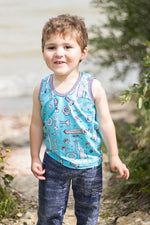 Boy's Great Adventure Tank Top Pattern - Ellie and Mac, Digital (PDF) Sewing Patterns | USA, Canada, UK, Australia