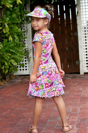 Girls Breezy Shoulder Dress Pattern - Ellie and Mac, Digital (PDF) Sewing Patterns | USA, Canada, UK, Australia