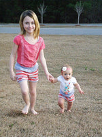 Girls Bubblicious Shorts Pattern - Ellie and Mac, Digital (PDF) Sewing Patterns | USA, Canada, UK, Australia