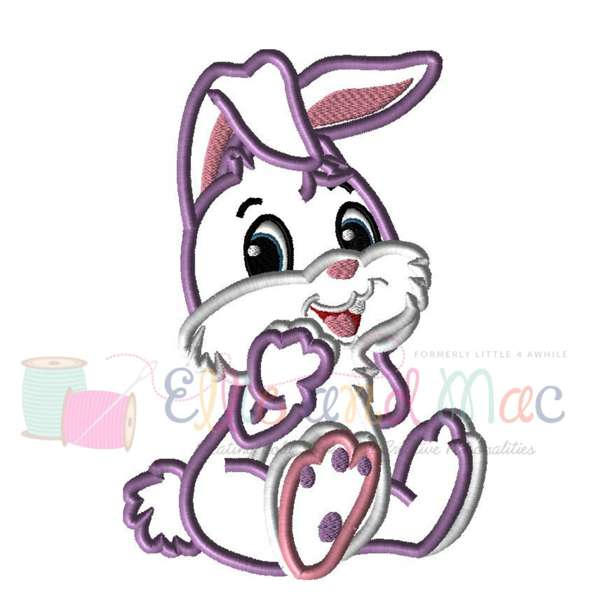 Easter Bunny Applique Design - Ellie and Mac, Digital (PDF) Sewing Patterns | USA, Canada, UK, Australia