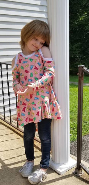 Cold Shoulder Tunic Pattern (kid's) - Clearance Sale