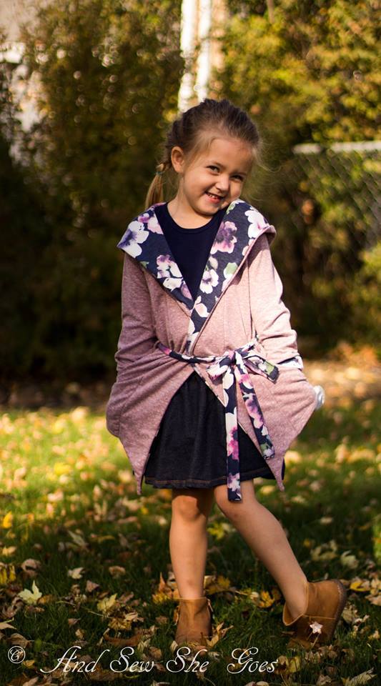 Girl's Stay Cozy Jacket Pattern - Ellie and Mac, Digital (PDF) Sewing Patterns | USA, Canada, UK, Australia