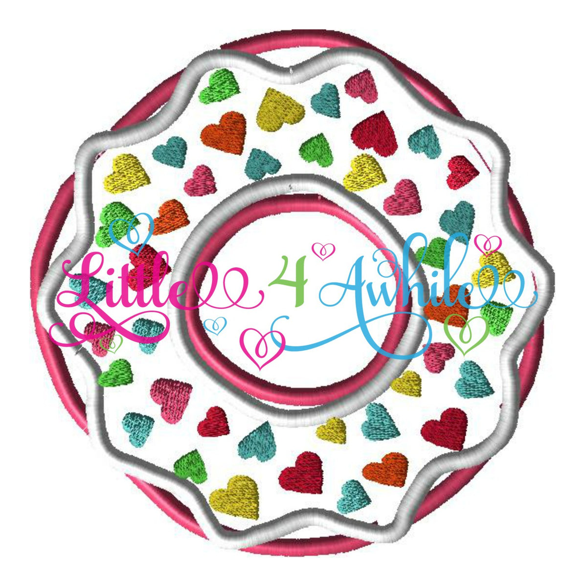 Yummy Donut Sweets Applique Embroidery Design - Ellie and Mac, Digital (PDF) Sewing Patterns | USA, Canada, UK, Australia