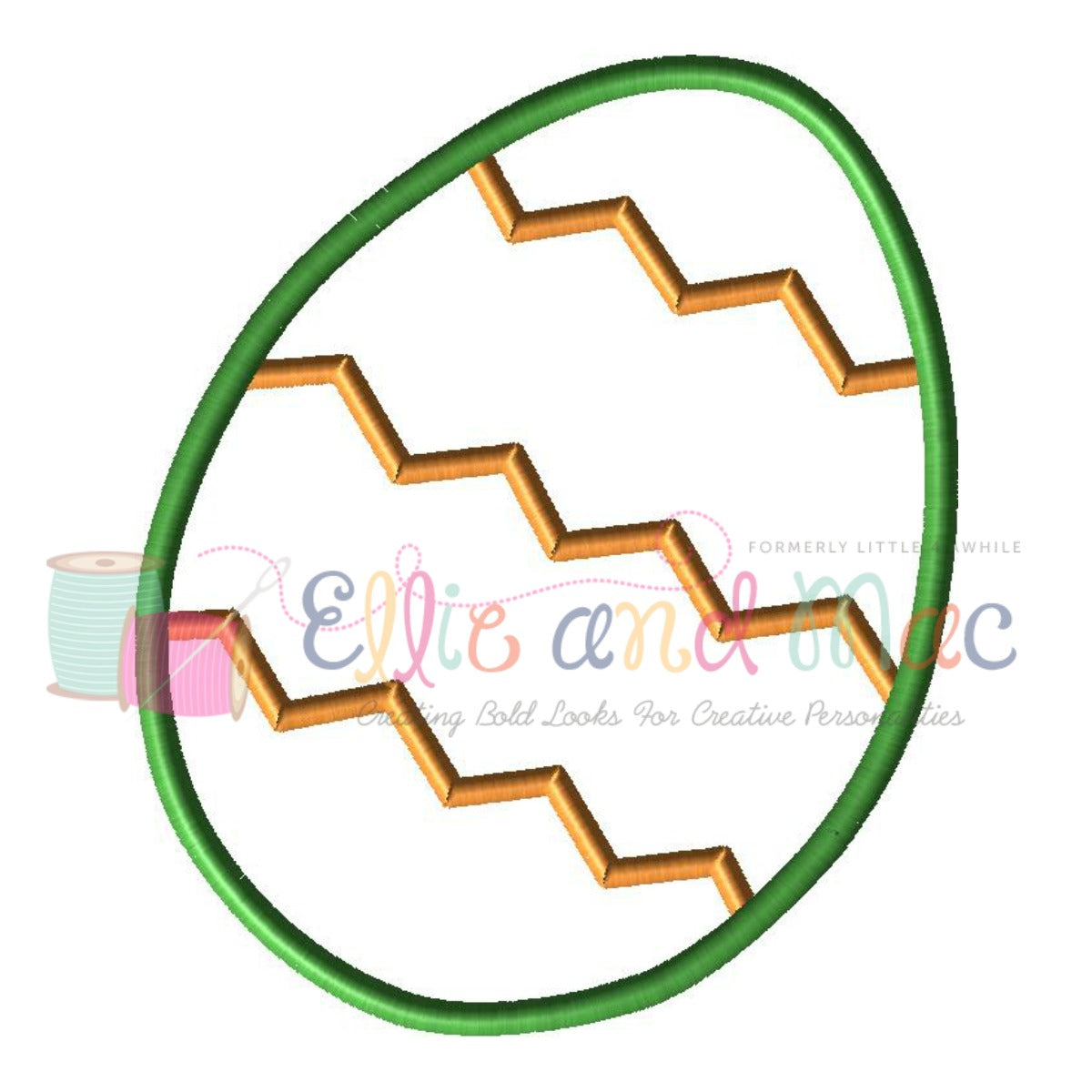 Easter Egg Applique Design - Ellie and Mac, Digital (PDF) Sewing Patterns | USA, Canada, UK, Australia
