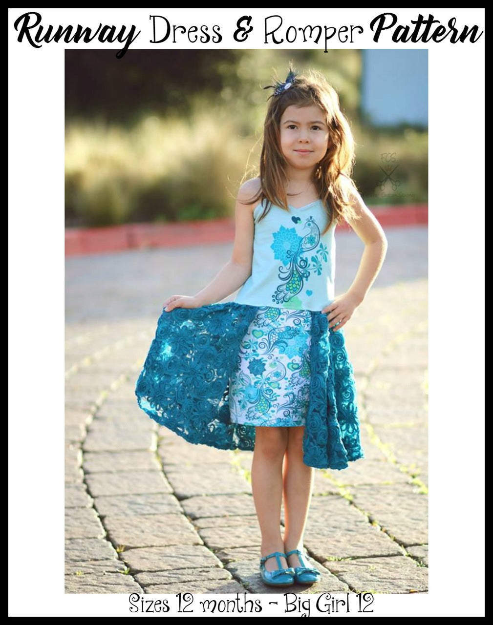 Girl's Runway Dress & Romper Pattern - Ellie and Mac, Digital (PDF) Sewing Patterns | USA, Canada, UK, Australia