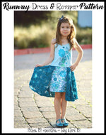 Girl's Runway Dress & Romper Pattern - Ellie and Mac, Digital (PDF) Sewing Patterns | USA, Canada, UK, Australia