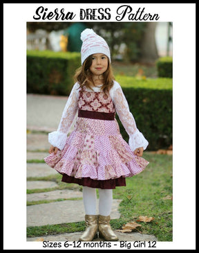 Girl's Sierra Dress Pattern - Ellie and Mac, Digital (PDF) Sewing Patterns | USA, Canada, UK, Australia