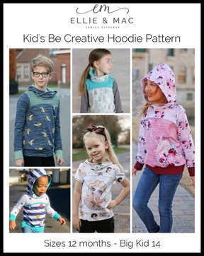 Be Creative Hoodie Pattern (kids)