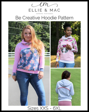 Be Creative Hoodie Pattern (adult)
