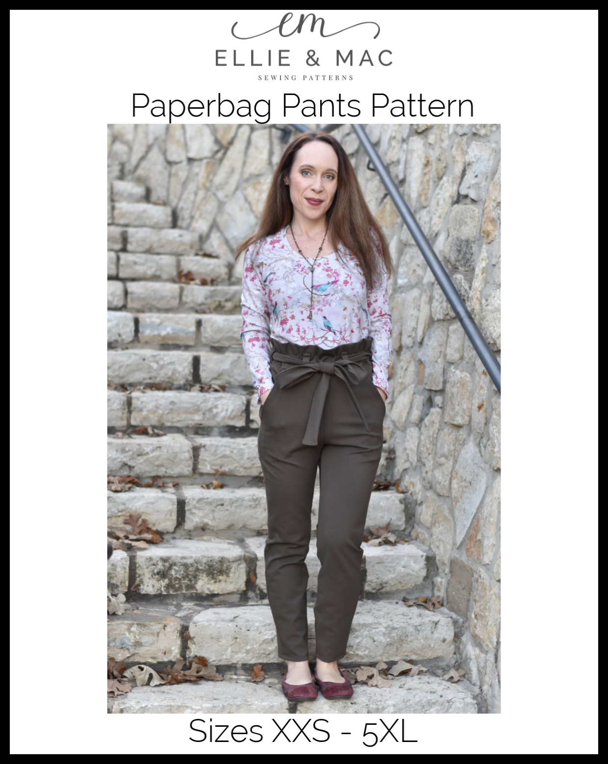 Paperbag Pants Pattern Adult