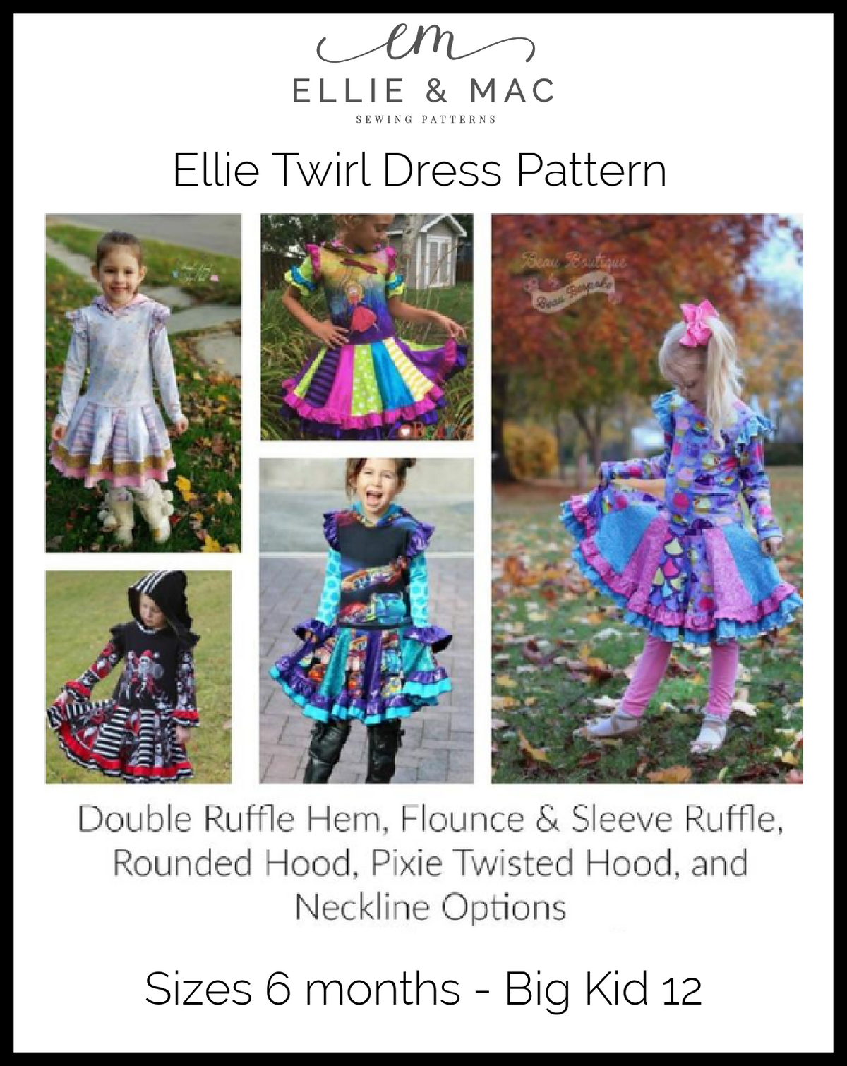 Ellie Twirl Dress Pattern - Clearance Sale