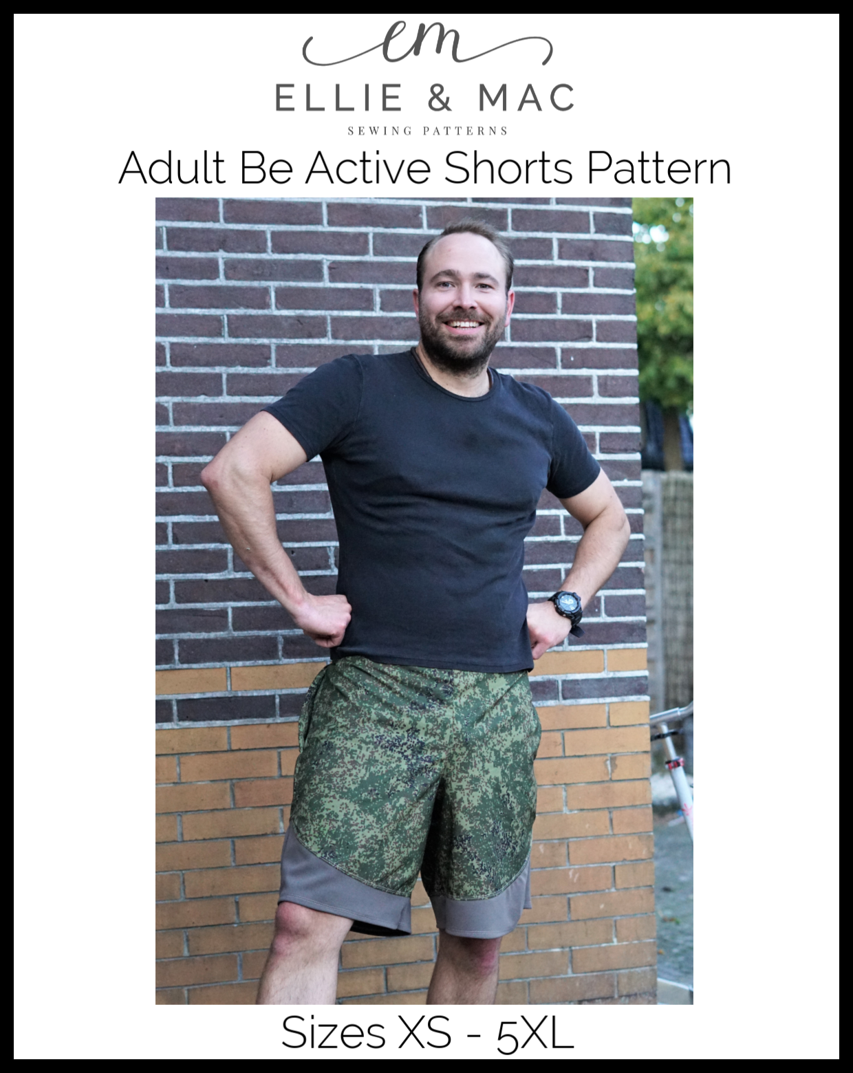 Be Active Shorts Pattern (adult's)