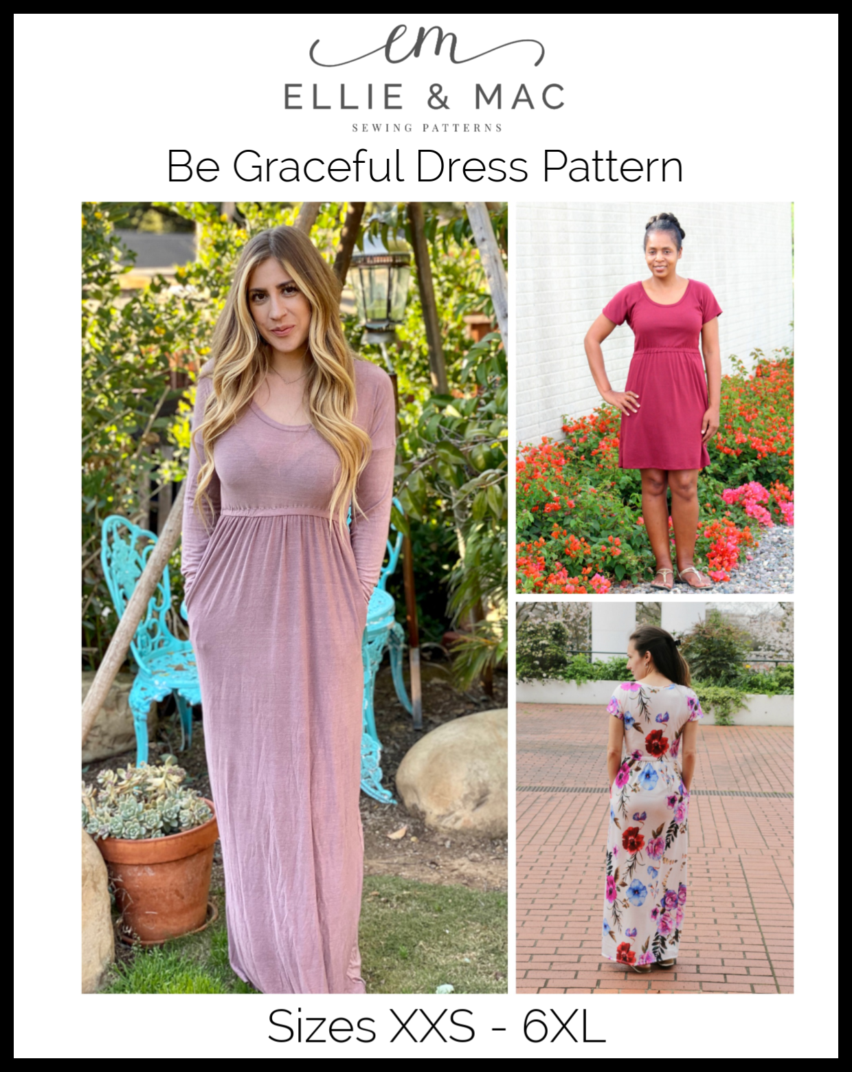 Adult Be Graceful Dress Pattern