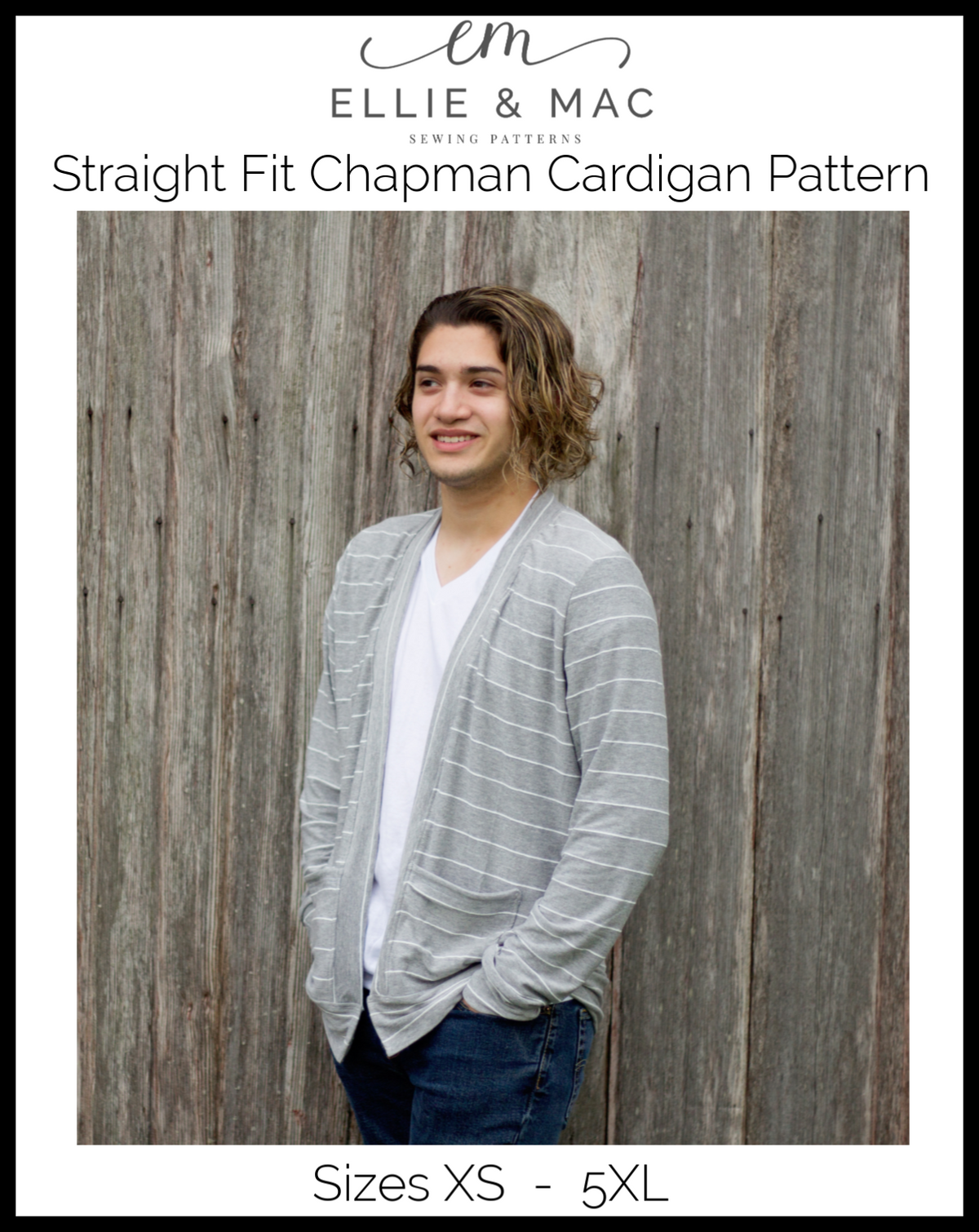 Chapman Cardigan Pattern Adult Straight Fit