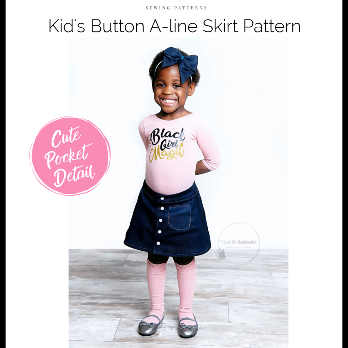 Kid s Button A line Skirt Pattern