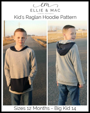 Kids Raglan Hoodie Pattern