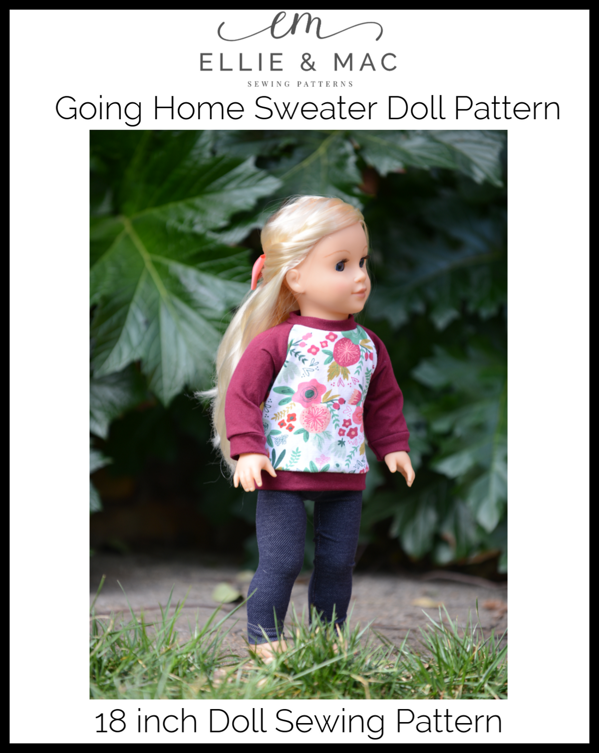 Go Exploring Cardigan and Flare/Straight Pants Doll Pattern Set