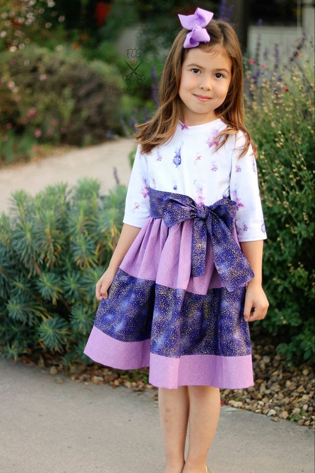 Girl's Emily Dress Pattern - Ellie and Mac, Digital (PDF) Sewing Patterns | USA, Canada, UK, Australia