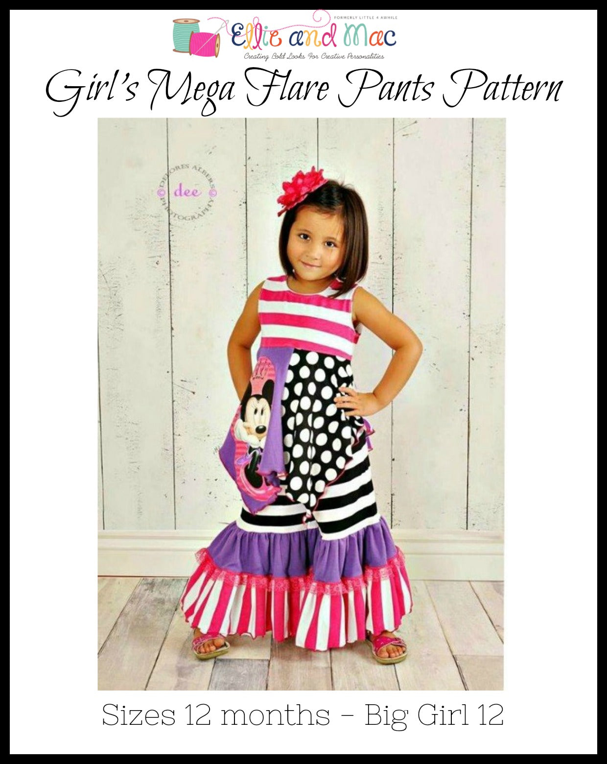 Girls Mega Flare Pants Pattern - Clearance Sale