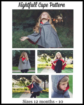 Kids Nightfall Cape Pattern - Clearance Sale