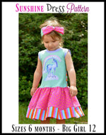 Girl's Sunshine Dress Pattern - Ellie and Mac, Digital (PDF) Sewing Patterns | USA, Canada, UK, Australia