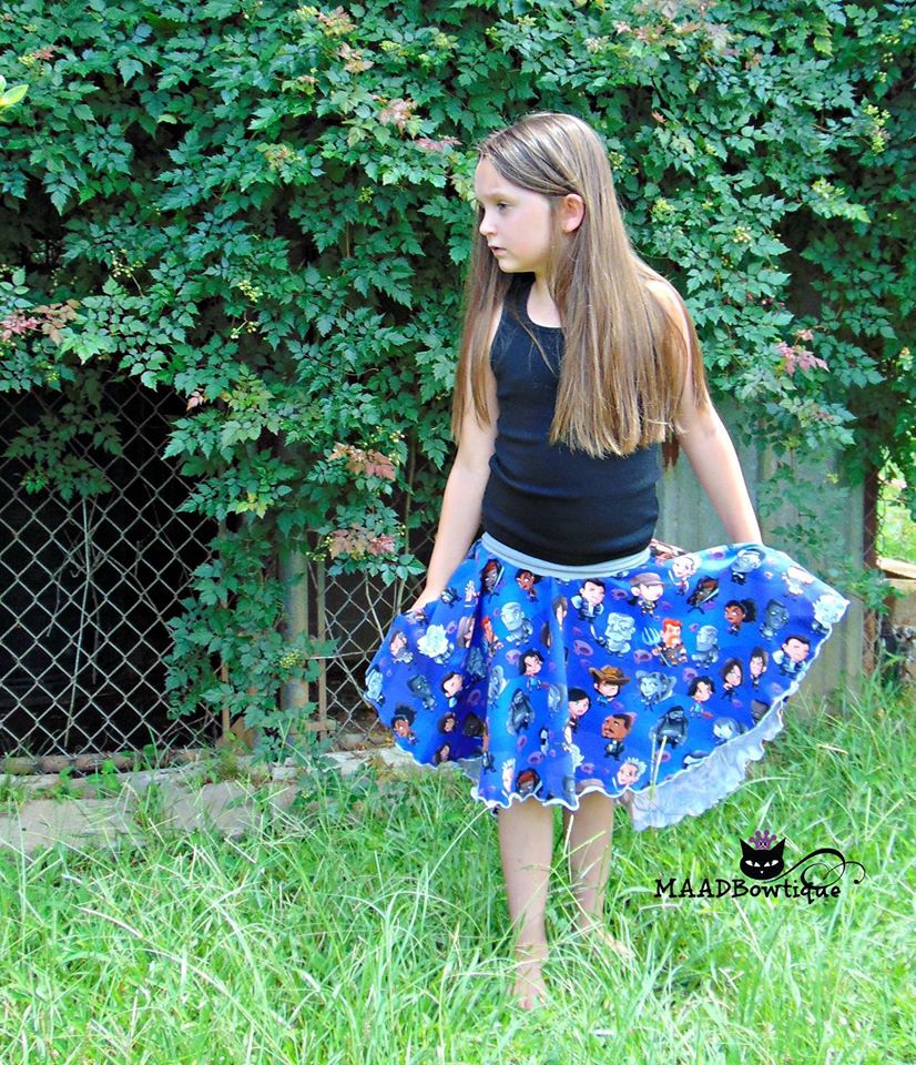 Girl's Everly Hi-Low Skirt Pattern - Ellie and Mac, Digital (PDF) Sewing Patterns | USA, Canada, UK, Australia
