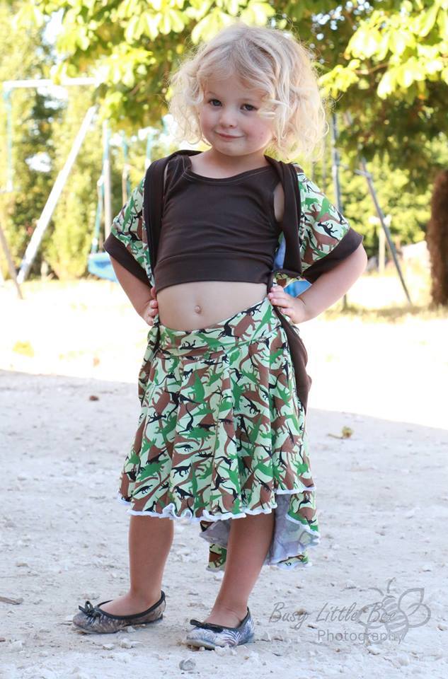 Girl's Everly Hi-Low Skirt Pattern - Ellie and Mac, Digital (PDF) Sewing Patterns | USA, Canada, UK, Australia