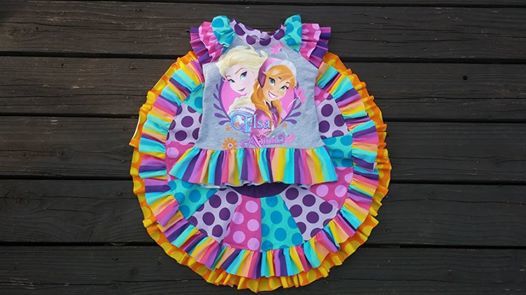 Girls Eva Skirt Set Pattern - Ellie and Mac, Digital (PDF) Sewing Patterns | USA, Canada, UK, Australia