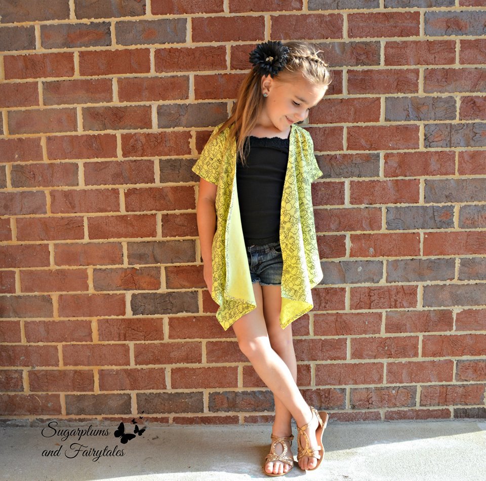 Girl's Fairy Jacket Pattern - Ellie and Mac, Digital (PDF) Sewing Patterns | USA, Canada, UK, Australia