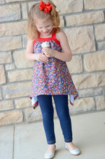 Girl's Free To Be Me Tank Pattern - Ellie and Mac, Digital (PDF) Sewing Patterns | USA, Canada, UK, Australia
