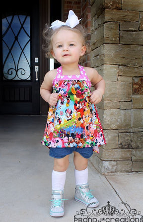 Girl's Free To Be Me Tank Pattern - Ellie and Mac, Digital (PDF) Sewing Patterns | USA, Canada, UK, Australia
