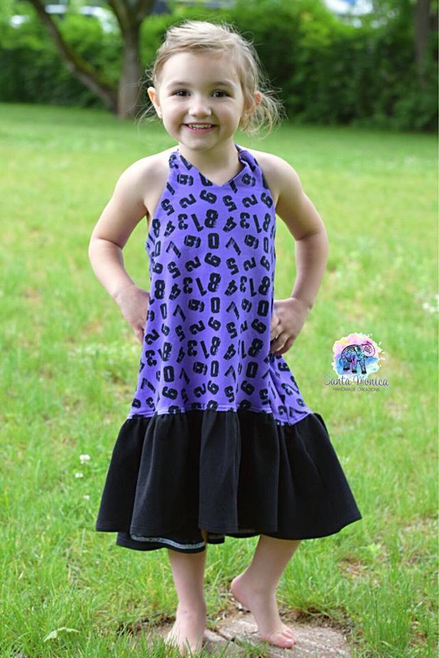 Girl's Halter Maxi Top & Dress Pattern - Ellie and Mac, Digital (PDF) Sewing Patterns | USA, Canada, UK, Australia