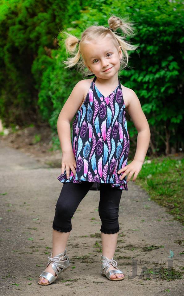 Girl's Halter Maxi Top & Dress Pattern - Ellie and Mac, Digital (PDF) Sewing Patterns | USA, Canada, UK, Australia
