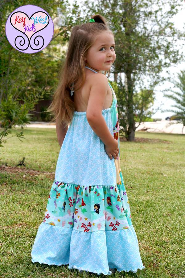 Girl's Halter Maxi Top & Dress Pattern - Ellie and Mac, Digital (PDF) Sewing Patterns | USA, Canada, UK, Australia
