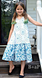 Girl's Halter Maxi Top & Dress Pattern - Ellie and Mac, Digital (PDF) Sewing Patterns | USA, Canada, UK, Australia